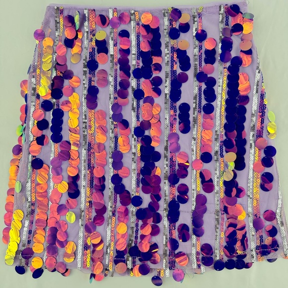 Forever 21 Dresses & Skirts - Y2K Forever 21 Purple Iridescent Sequin Skirt